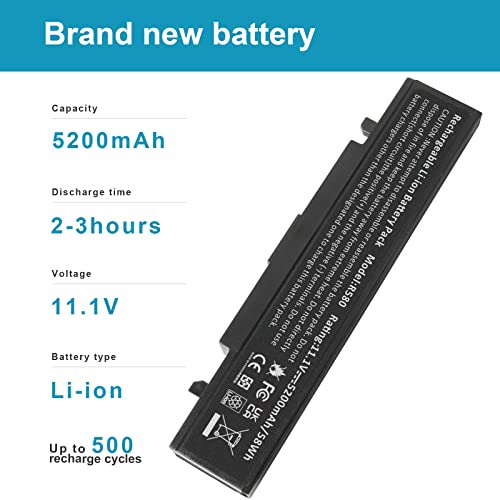 AA-PB9NS6B AA-PB9MC6B AA-PB9NC6B AA-PB9NC6W AA-PB9NS6B Laptop Battery for Samsung R420 R430 R468 R470 R480 RV510 RV511 RC512 R519 R520 R530 R540 R580 R730 Q320 Q430 Np550P5c Np365e5c NP300E5A - size: 8.07*2.05*0.83inch Q318