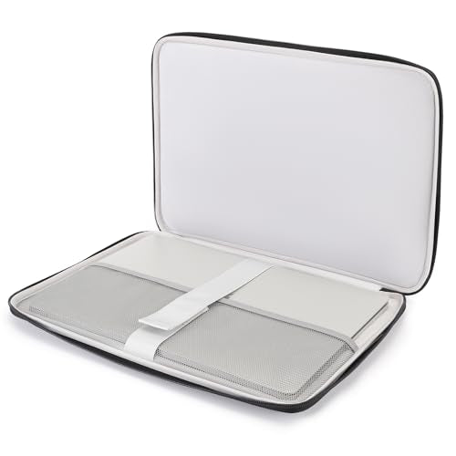 DOMISO 15.6 inch Laptop Case Sleeve Protective Cover Compatible with 16 inch MacBook Pro M4 M3 M2/Pro Max,15.6-16 inch HP Dell ASUS Lenovo Chromebook,Waterproof Computer Cases Bag with Handle,Black - size: 15.6 inch