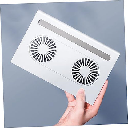 Laptop Cooling Pad Dual 3800 Fans Laptop Stand for Notebook Pc Holder Triangle Frame with Non-Slip Support Portable Computer Stand for Home Office Travel