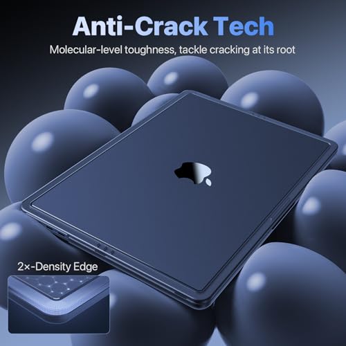 Soonjet for MacBook Air 15 inch Case M5 M4 M3 M2 2026-2023 | Anti Crack Upgrade | Clear Protective Hard Shell Laptop Cover | Matte Midnight - color: Matte Midnight