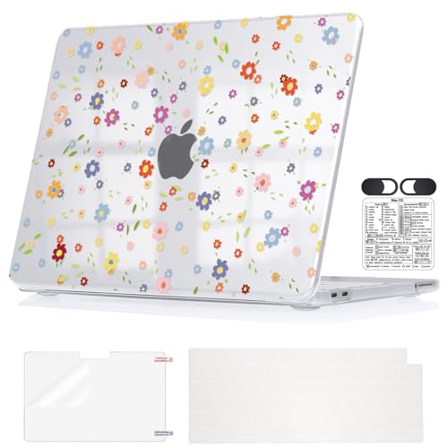 Ditsy Floral Laptop Case for 2026 MacBook Neo 13 Inch A18 Pro A3404 | Protective Hard Shell. Keyboard Cover, Screen Protector, Shortcut Sticker &Webcam Cover. Perfect for Students, Office &Travel - color: Small Floral