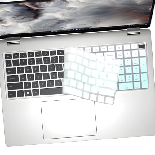 2 PCS Keyboard Cover for 16" Dell Pro 16/Pro 16 Plus/Pro Max 16 PB16250 PB16255 PC16250 PC16255 MC16250 MC16255, Dell Pro Max 18 Plus MB1825 2026-2024 18'' Laptop (NOT FIT Pro 16 Premium DA16250) - color: MGreen+Clear