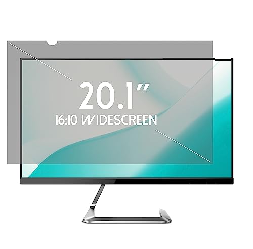 20.1 Inch Desktop Privacy Screen Shield for 16:10 Wide Monitor - Anti Glare Computer Privacy Screen Cover | Blue Light Blocking Screen Protector | Scratch Resistant UV Filter | Attachment Type - size: 20.1 Inch (Diagonal) WIDESCREEN - 16:10