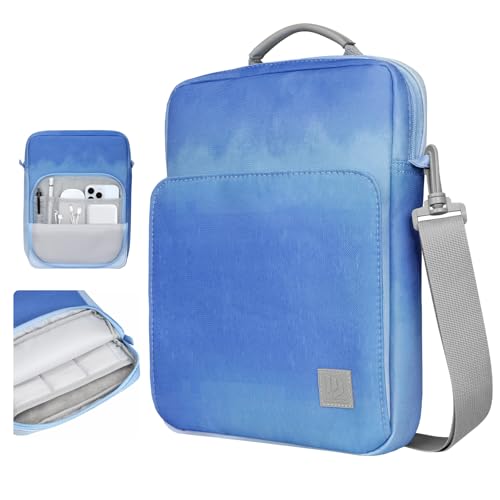 Dadanism 9-11 Inch Tablet Sleeve Bag Carrying Case with Shoulder Strap | Fits iPad (A16) 11", iPad 10th Gen 10.9", iPad Air M4/Pro M5 11", iPad 9/8/7th 10.2", Galaxy Tab A11+ Plus 11", Blue Mist - color: Blue Mist, size: 9-11 Inch