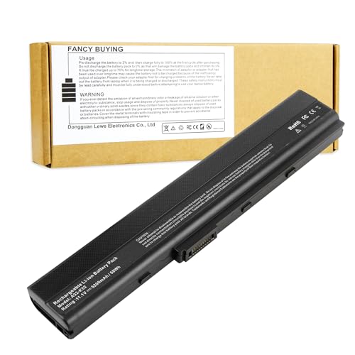 A32-K52 Laptop Battery for ASUS A52F A52J K52F X52N X52J X52F K52D K52J X5IJ K52 K52D K52DE K52DE-EX064V K52F-B1 K52F-BBR5 K52F-BBR9 K52f-c1 K52F-C2B K52FK52F-A1 K52f-SX051V K52N-EX035V K52Xi - size: 7.28*2.72*0.94inch A42-K52