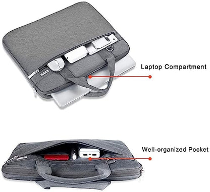 Voova Laptop Bag 15.6 Inch, 360° Protective Laptop Case Sleeve Compatible with MacBook Air 15 M2/M3/M4, MacBook Pro 15/16, 15-16” Lenovo Dell Hp, Waterproof Computer Bag Slim Briefcase, Grey - color: Grey, size: 14-15.6 inch