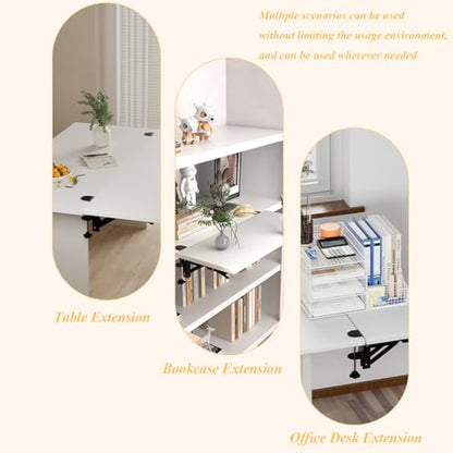Under Desk Keyboard Tray Support Bracket Adjustable Desktop Extension Board Stand Clamp-on Keyboard Holder Arm Rest Tray Extension Plate Support Rack for Desk, NO Board/Tray, 1 Set (Style01) - style: Style01