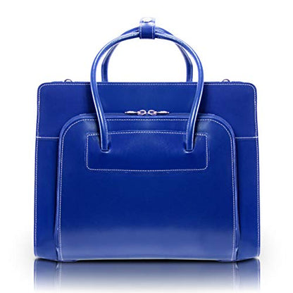 McKleinUSA McKlein Lake Forest Navy Leather Women's Case with Removable Sleeve (94337), 16"x5"x12.5" - color: Navy