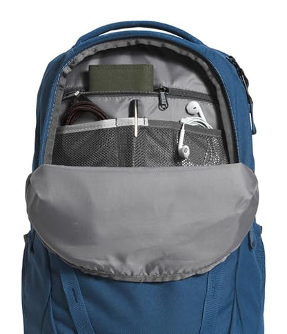 The North Face Vault Everyday Laptop Backpack, Shady Bl/Wht-NPF, OSFA | Commuter Travel Bag, Water-Repellent Finish, Spacious Compartment - color: Shady Blue/Tnf White-npf