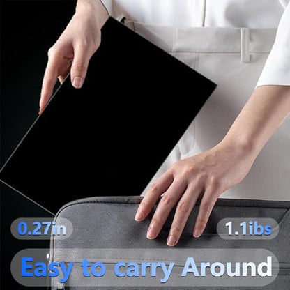 13.3" OLED Portable Touchscreen Monitor, 1080P HDR VESA 500 Nits, USB-C HDMI External Display with Stand (Vertical Monitor) & Speakers for Laptop PC Mac Android (No Touch for iPhone/iPad/Consoles)