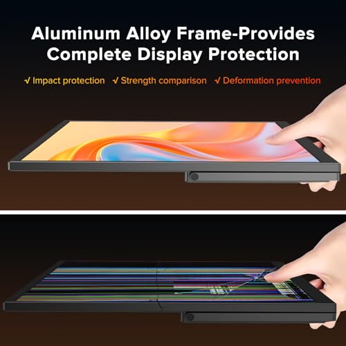 Portable Monitor 18.5'' 120Hz Gaming Monitor, 125%sRGB | 2000:1 | HDR| FreeSync Travel Monitor for Laptop Mac-Book PC, Built-in Stand & Speakers, VESA, USB HDMI Large Second Screen for Game Office - size: 18.5"