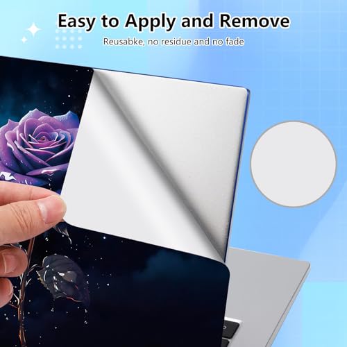 Universal Laptop Skin Sticker Decal for 11.6”12" 13" 13.3" 14" 15" 15.4" 15.6" Reusable Waterproof Scratch-Scratch Resistant Protective Vinyl Laptop Notebook Skin Stickers - Galaxy Rose Flower - color: Galaxy Rose Flower