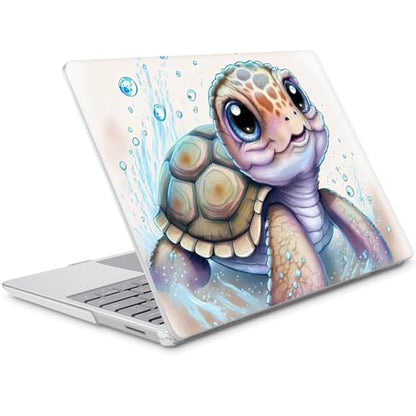Mektron Surface Laptop Go 12.4 inch Case Compatible with Go 3/2/1 Microsoft Surface Laptop 12.4" Cover 2023-2020 Releases Model 1943/2013 Plastic Hard Shell Case with Screen Protector, Cute Turtle - color: Cute Turtle