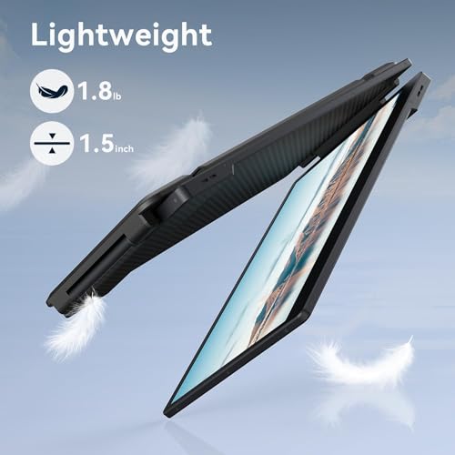 APILDELLA 14'' 1080P Portable Dual Monitor Extender for Laptops - USB C and HDMI, Plug-Play for Dual Display on Mac and Windows, Fits 13''-17.3'' Laptops - style: Dual