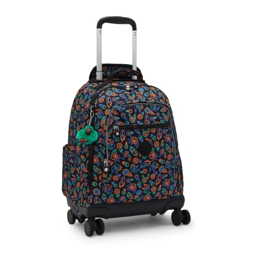 Kipling New Zea Printed 15" Laptop Rolling Backpack - color: Sport Doodle