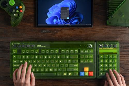 8Bitdo Retro 18 Mechanical Numpad for Windows & Android, Xbox Edition | Bluetooth, 2.4G and USB-C, Calculator Mode, Retro LED Display, Kailh Jellyfish X Switches, Matte UV ABS Keycaps - color: Xbox Edition