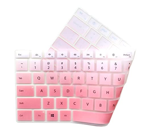 Keyboard Skin Compatible with Microsoft Surface Laptop 6/5/4 13.5" & 15", Microsoft Surface Book 3 13.5 & 15 inch, Surface Laptop Studio 14.4” (Pink Ombre) - color: Pink Ombre 2, size: Compatible with Surface Laptop 4/3