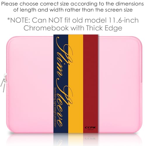 11.6 inch Laptop Case Compatible with 12 inch MacBook Air 11 inch ASUS Vivobook Go Lenovo 100e Gen 4 Acer Gateway Chromebook 311 Computer Accessories Bag Sleeve Cover Carrying Case 11 inch, Pink - color: Pink, size: 11.6" / Old 11-12 Inch MacBook