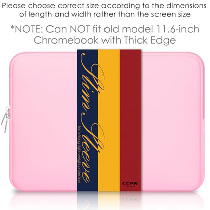 11.6 inch Laptop Case Compatible with 12 inch MacBook Air 11 inch ASUS Vivobook Go Lenovo 100e Gen 4 Acer Gateway Chromebook 311 Computer Accessories Bag Sleeve Cover Carrying Case 11 inch, Pink - color: Pink, size: 11.6" / Old 11-12 Inch MacBook