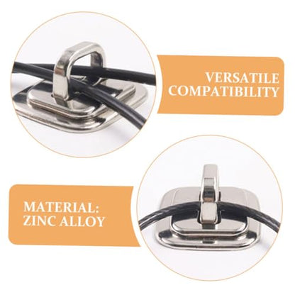 DOITOOL 4pcs Laptop Security Anti-Theft Cable Anchor for Computer Locks Easy to Use Firm Reliable Design for Various Brands