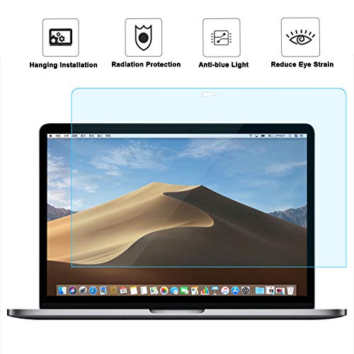 MOSISO 2 Pack 13 inch Laptop Screen Protector | Blue Light Blocking Anti-UV Eye Protection Screen Filter Film Compatible with MacBook Air 13 Retina 2022-2018/Pro 13 inch