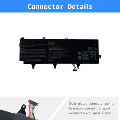 C41N1802 Laptop Battery Replacement for Asus Rog Zephyrus S 3s Plus GX701 GX701GW GX701GX GX735GV GX735GW GX735GX Series [15.4V 76Wh]