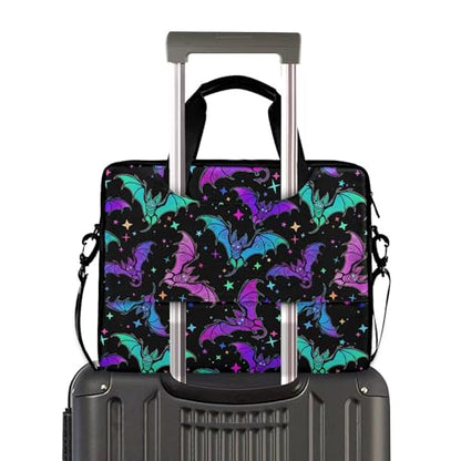 MNSRUU Laptop Bag for 15.6 inch Black Gothic Bats - color: Halloween Theme 092