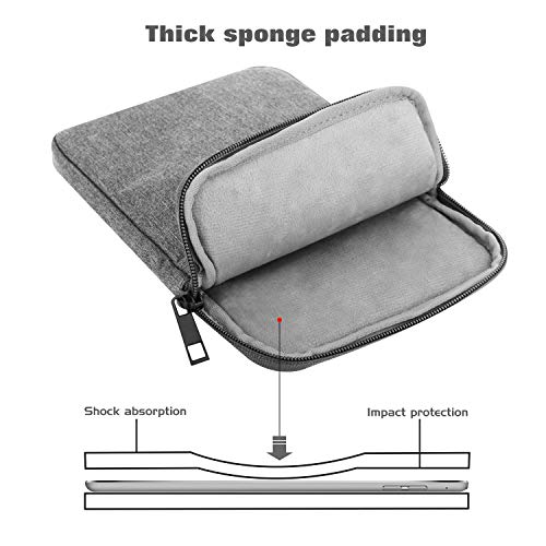 MoKo 9-11 Inch Tablet Sleeve Bag Padded Protetive Carrying Case | Fits New 11inch iPad Air M4, iPad A16 2025, iPad Pro 11 M4, Air 5/4/3, iPad 10/9/8th Gen, Tab S8/S9 11", Light Gray - color: Light Gray, size: 9-11 inch