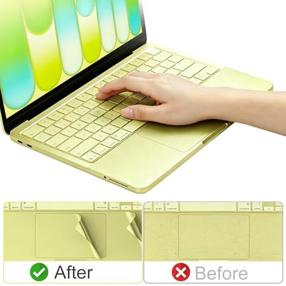 Palm Rest Protector for MacBook Neo 13 Inch, Palm Rest Cover Trackpad Cover Touch Bar Skin for MacBook Neo A18 Pro A3404 2026 - Yellow - color: Yellow
