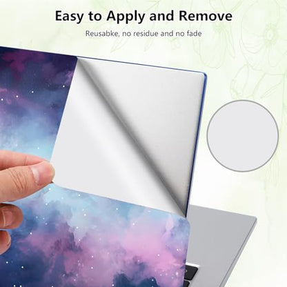 Laptop Skin Sticker Decal, Universal Reusable Vinyl Laptop Cover for 12" 13" 13.3" 14" 15" 15.4" 15.6" Notebook PC, Waterproof Scratch-Resistant with 2 Wrist Pads, Easy to Apply & Remove,Art Galaxy - color: Art Galaxy