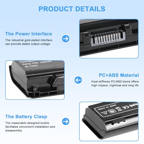 56Wh PA5024U-1BRS Battery Replacement for Toshiba Satellite C55 C55-A C55T C55DT C55D C855 C855D L855 L875 P855 P875 S855 S875 Series PA5109U-1BRS PA5026U-1BRS PABAS272 Laptop Battery - color: T5024 BATTERY