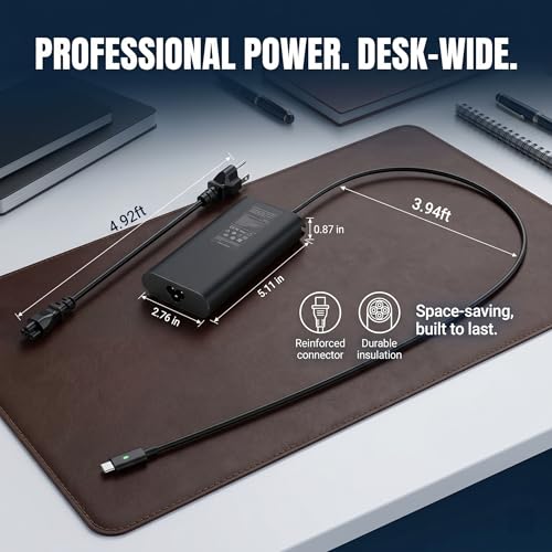 90W USB C Laptop Charger Compatible with Dell XPS 13 9365/9360/ 9370/7390/ 9300/9310/ 9320; Latitude 5400/5410/ 7300/7310/ 7400/7410; Inspiron 13/14/15 Type-C PD Fast Power Adapter