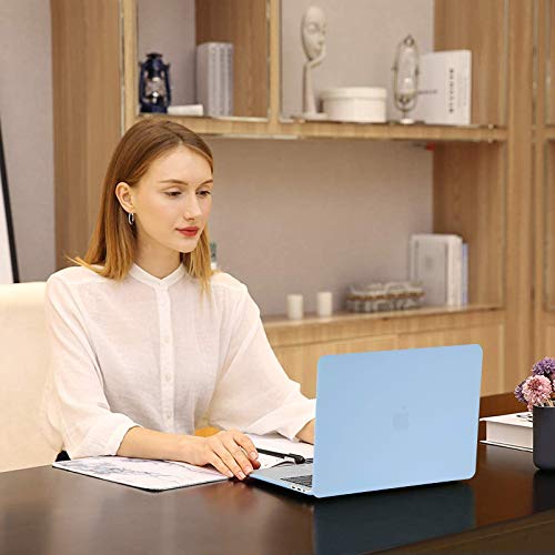 MOSISO Compatible with MacBook Pro 13 inch Case M2 M1, Airy Blue | Plastic Hard Shell Case Cover 2026-2016A2338 A2251 A2289 A2159 A1989 A1708 A1706 with/without Touch Bar - color: Airy Blue