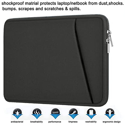 Askuko Laptop Sleeve 14 inch, Durable Carrying Bag Shockproof Protective Case Cover, Handbags Briefcase Laptop Bag Compatible with 14" MacBook Air/Pro HP Asus Lenovo Notebook Computer, Grey - color: Gray, size: 14 inch