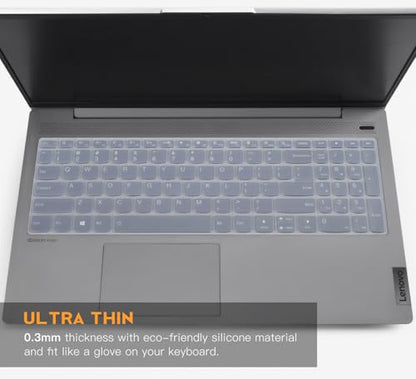 CaseBuy Keyboard Cover for Lenovo Yoga 7 7i 2-in-1 15.6" 16", Lenovo IdeaPad 1 1i 15.6", Lenovo V15 G4 Laptop 2026-2023,IdeaPad 3 3i 5 5i 7i 15.6",ThinkBook 15 G4 G3 G2 15p,IdeaPad Slim 7 15.6 - color: Clear