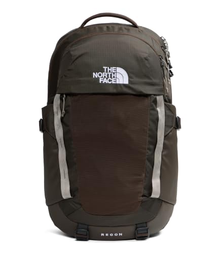 The North Face Recon Everyday Laptop Backpack - Daypack, Water Repellent, Laptop Sleeve, 2 Water Bottle Pockets, Dark Chestnut/Stone Slab, One Size - color: Dark Chestnut/Stone Slab, size: One Size