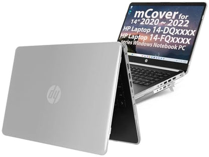 mCover Case Only Compatible for 2020~2022 14" HP 14-DQxxxx / 14-FQxxxx Series Windows PC (NOT Compatible with Any Other HP Models) - Clear - color: Clear
