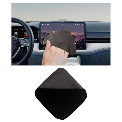 Car Screen Cleaner, 4.13"×4.13" Square Auto Touch Screen Cleaner Microfiber Cleaning Pad, Scratch-Free Microfiber Cleaning Wipe for Vehicle Dashboard LCD Display Laptop - color: Square