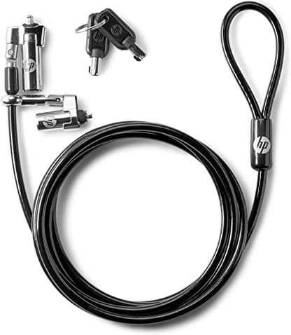 BRETFORD, INC HP T1A64AA Dual Head Keyed Cable Lock - Security Cable Lock - 7 ft