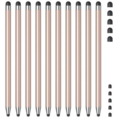 Stylus (10Pcs), Stylus Pen for Touchscreen, High Precision and Sensitivity Stylus Pen for Android Smartphone and Tablets, Compatible with All Capacitive Touch Screen (Rose Gold) - color: rose gold