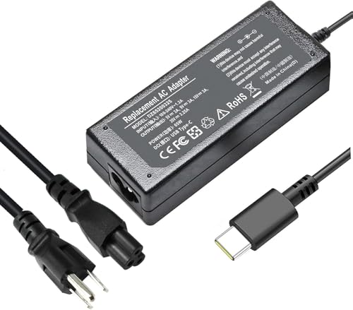 65 Watt USB C Charger for Dell Latitude 5420 5540 Chromebook 3110 3100 2-in-1 for HP Spectre X360,Elite x2 for Lenovo Thinkpad/Yoga/Chromebook, ADLX65YDC2A for XPS and Latitude 5000
