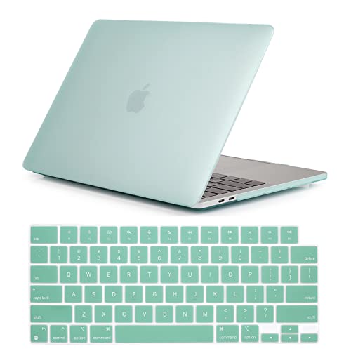 Se7enline for MacBook Pro 14 inch Case 2026-2021 M5 M4 M3 M2,Green | 2 in 1 Matte Hard Shell Laptop Case with Keyboard Cover Anti-Scratch Heat Dissipation Full Port Access Slim Lightweight - color: Green