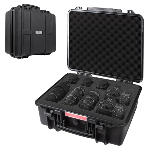 Durabox All Weather Hard Case 19 x 17 x 8” - TSA Approved Hard Shell Travel Case with Customizable Foam for Cameras, Lenses, Laptops, Electronics, Guns, Pistols and Other Gear - size: Large 19 x 17 x 8"