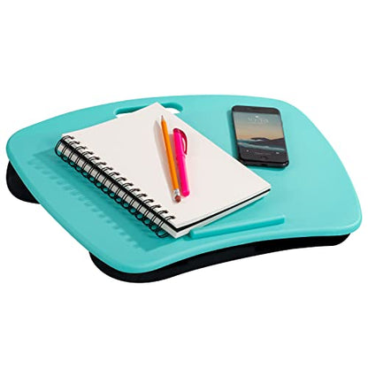 LAPGEAR Basic Lap Desk – Aqua Sky, Fits 15.6” Laptops - color: Aqua Sky