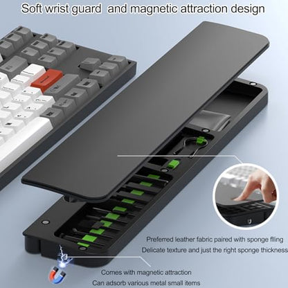 All-in-1 Keyboard Cleaner Includ Empty Bottle, Brush Set, Electronic Device Clean Tool for Camera, Earbud, PC Monitor, TV Tablet, Screens (Black)