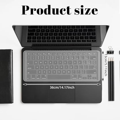 Universal Keyboard Protector Cover Skin for Laptop Notebook 15" 15.6" 16" Anti Dust Waterproof Keyboard Covers (13.7" x 5")