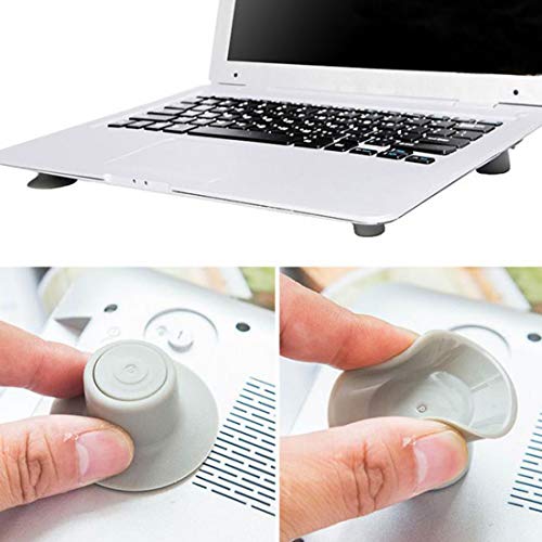 8 Pcs Small Notebook Laptop Cooling Pads Skidproof Pad Cooler Stand 8 (4pcs Large + 4pcs Small)