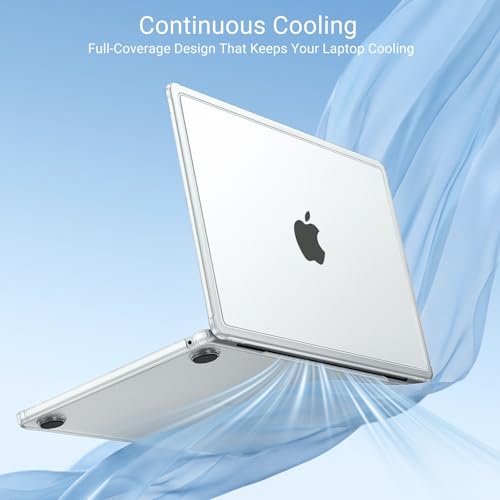 MOSISO Compatible with MacBook Air 13 inch Case M5 2026 M4 M3 M2 2025-2022 | A3449 A3240 A3113 A2681, Scratch-Resistant Shock-Absorbent Reinforced Hard Shell Cover for MacBook Air 13.6 Case, Matte Clear - color: Matte Clear