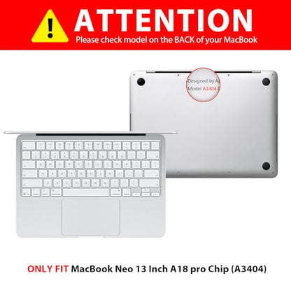 Palm Rest Cover for 2026 MacBook Neo with Trackpad Protector | Scratch-Resistant Vinyl Skin,MacBook Neo Accessories Skin Sticker,Residue-Free Sticker,Removable - color: Clear