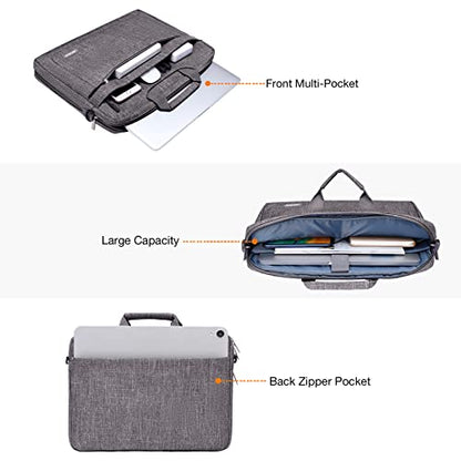 MOSISO Laptop Bag 17.3 inch, 17-17.3 inch Computer Bags | Computer Bags Compatible with MacBook, HP, Dell, Lenovo, Acer, Laptop Messenger Bag with Adjustable Depth at Bottom, Gray - color: Gray, size: 17.3 inch